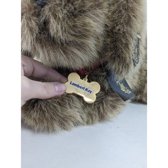 Vintage Lambert Kay Dog 24 K Polar Puff Brown Dog With Tags Stuffed Animal 8" - Picture 4 of 5